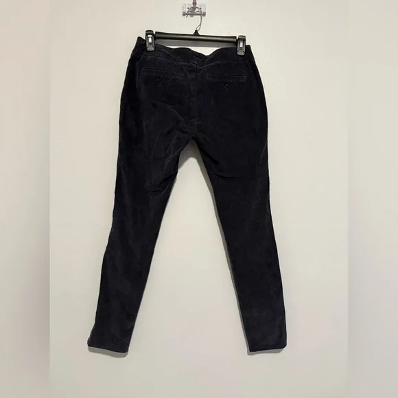 NEWWith TagsJames Perse Split-hem Corduroy Skinny Pants Size 26 Black